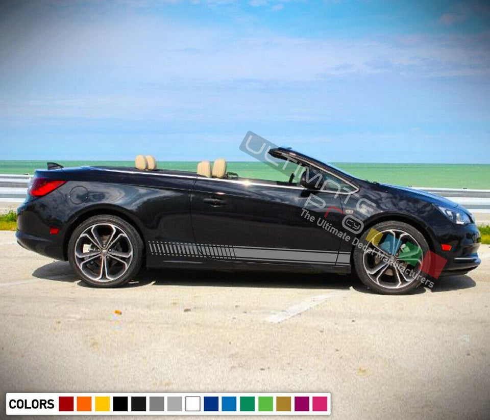Sticker Decal for Buick Cascada side front CARBON light tail mirror bumper trim