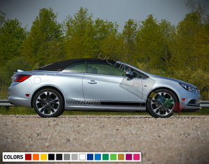 Sticker Decal for Buick Cascada side front CARBON light tail mirror bumper trim