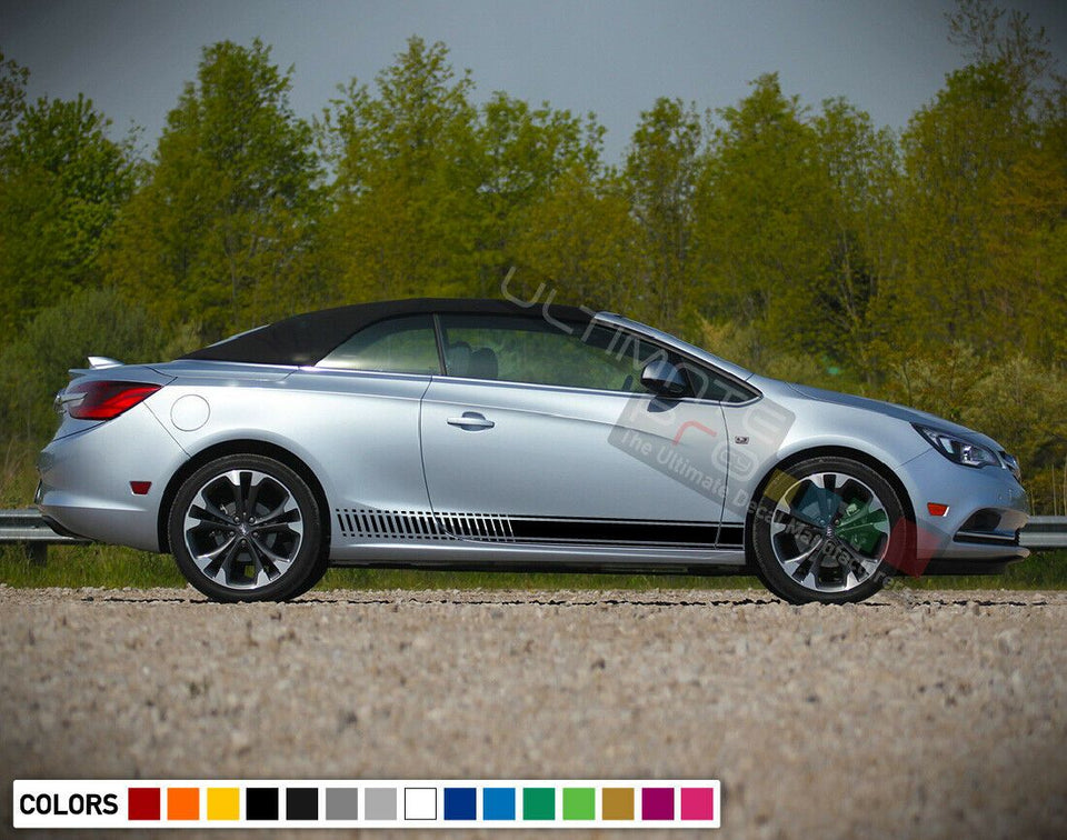 Sticker Decal for Buick Cascada side front CARBON light tail mirror bumper trim