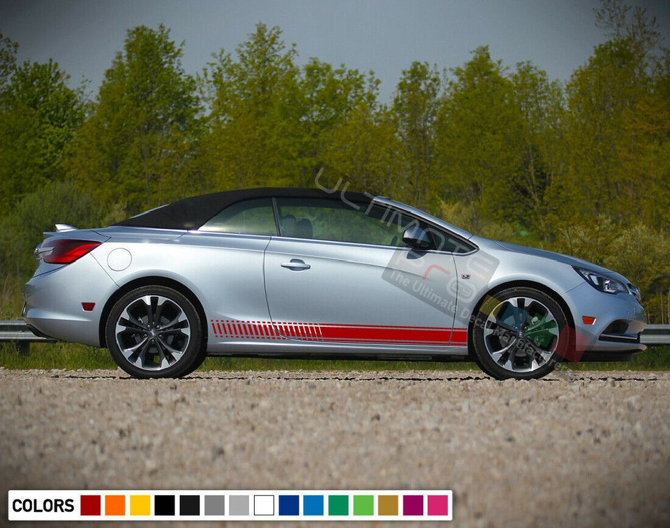 Sticker Decal for Buick Cascada side front CARBON light tail mirror bumper trim