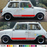 Sticker decal for Classic mini cooper side door mirror Stripes left & right side