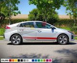 Sticker decal for Hyundai Ioniq side door mirror Stripes left right axle shaf