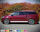 Sticker decal for KIA Sedona side door mirror Stripes left right side window