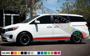 Sticker decal for KIA Sedona side door mirror Stripes left right side window