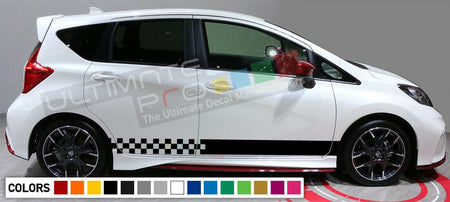 Sticker Decal for Nissan note xenon side front carbon light mirror bumper rear