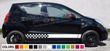 Sticker Decal for Nissan Pixo xenon side front carbon light mirror bumper rear