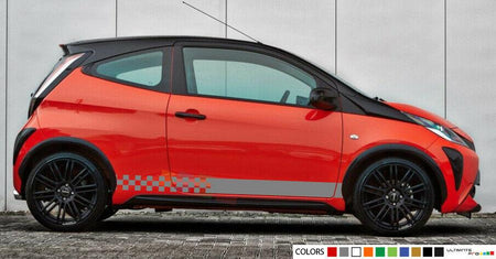 Sticker decal for Toyota Aygo Stripe Graphics mirror door kit rear light cover