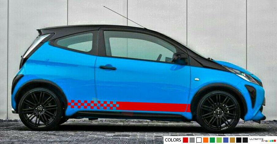 Sticker decal for Toyota Aygo Stripe Graphics mirror door kit rear light cover