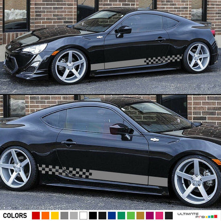 Sticker Decal for Toyota GT 86 Stripe skirt body model sport carbon xenon racing