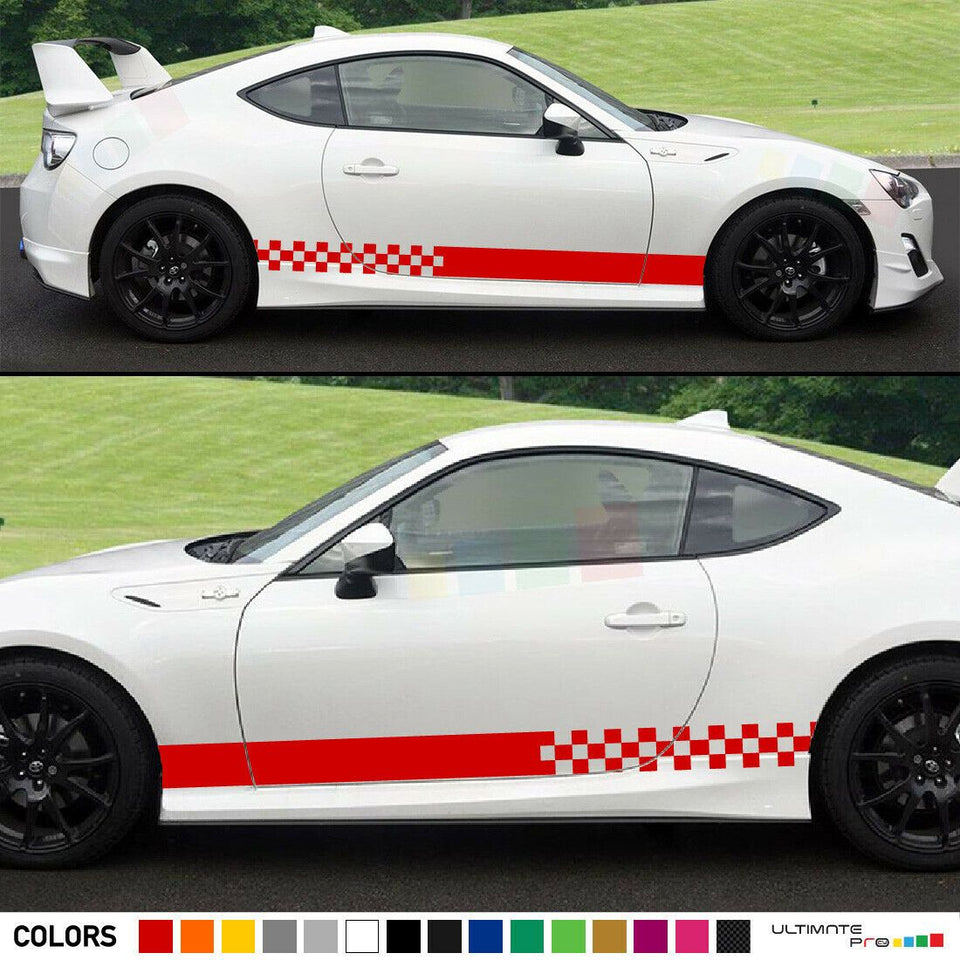 Sticker Decal for Toyota GT 86 Stripe skirt body model sport carbon xenon racing