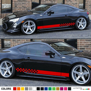 Sticker Decal for Toyota GT 86 Stripe skirt body model sport carbon xenon racing
