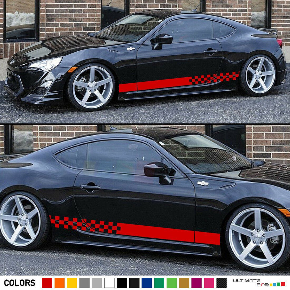 Sticker Decal for Toyota GT 86 Stripe skirt body model sport carbon xenon racing