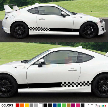 Sticker Decal for Toyota GT 86 Stripe skirt body model sport carbon xenon racing