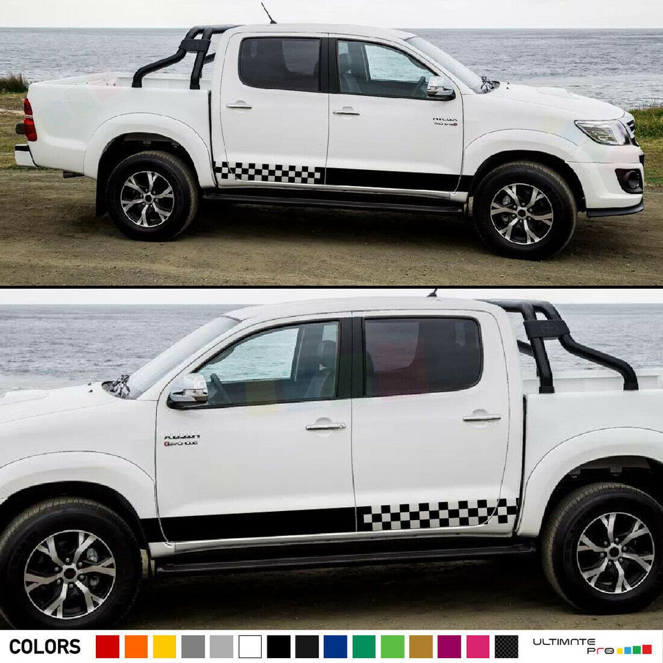 Sticker Decal for Toyota Hilux Stripe bar 2012 2013 2014 2015 2016 clear lift