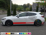 Sticker Decal Graphic Lower Door Stripe Body Kit for Mazda 3 Spoiler Bumper Side