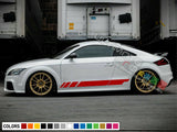 Sticker Decal Graphic Side Door Stripe Body Kit for Audi TT Flare Sport Splitter