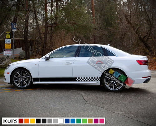 Sticker Decal Graphic Side Door Stripes for Audi A4 2014 2015 2016 2017 2018 rs4