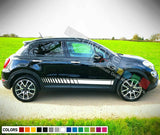 Sticker Decal Graphic Side Door Stripes for Fiat 500X 2016 2017 2018 mirror