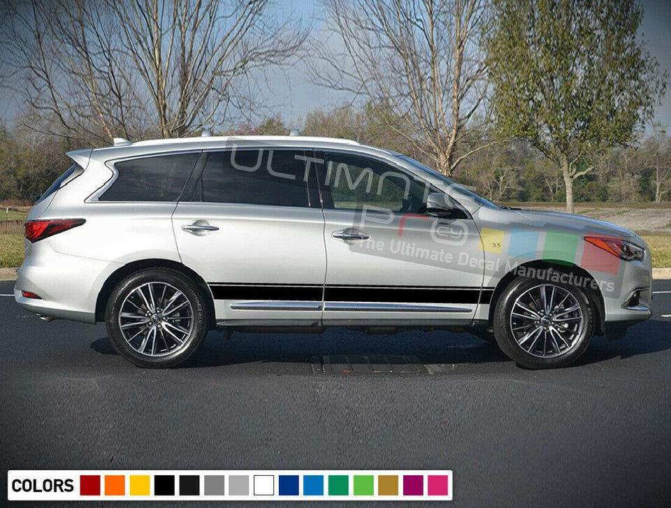 Sticker Decal Graphic Side Door Stripes for Infiniti QX60 Splitter Body Kit Suv