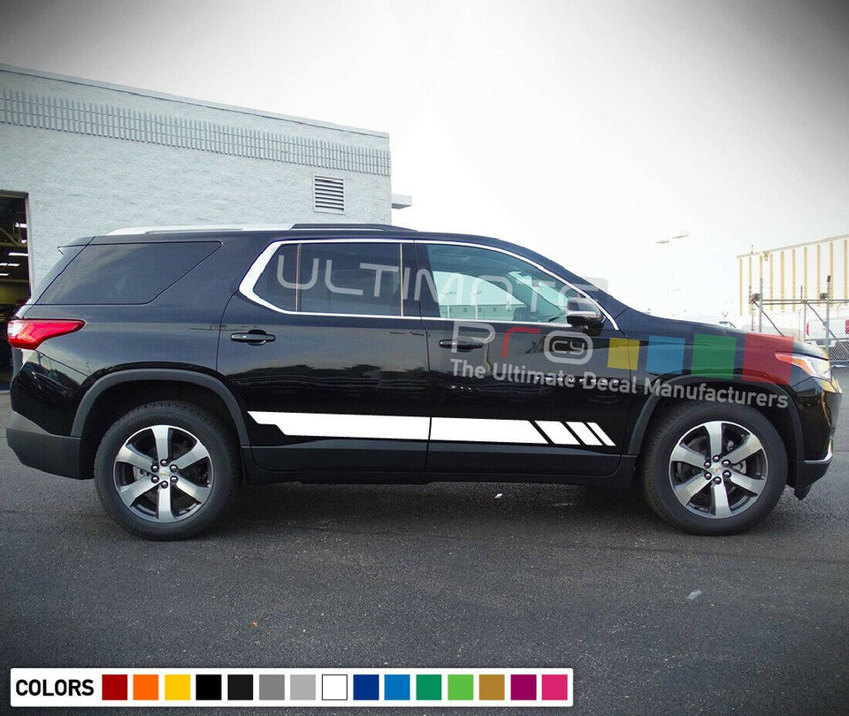 Sticker Decal Graphic Side Stripe Kit For Chevrolet Traverse 2012 2013 2014 2015