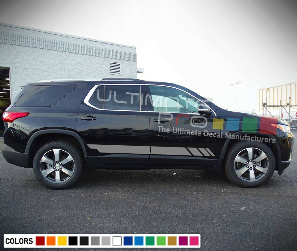 Sticker Decal Graphic Side Stripe Kit For Chevrolet Traverse 2012 2013 2014 2015