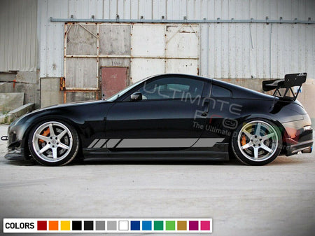 Sticker Decal Graphic Side Stripes tuning for Nissan 350Z Racing Wing Lip Light