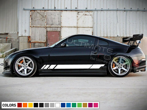 Sticker Decal Graphic Side Stripes tuning for Nissan 350Z Racing Wing Lip Light