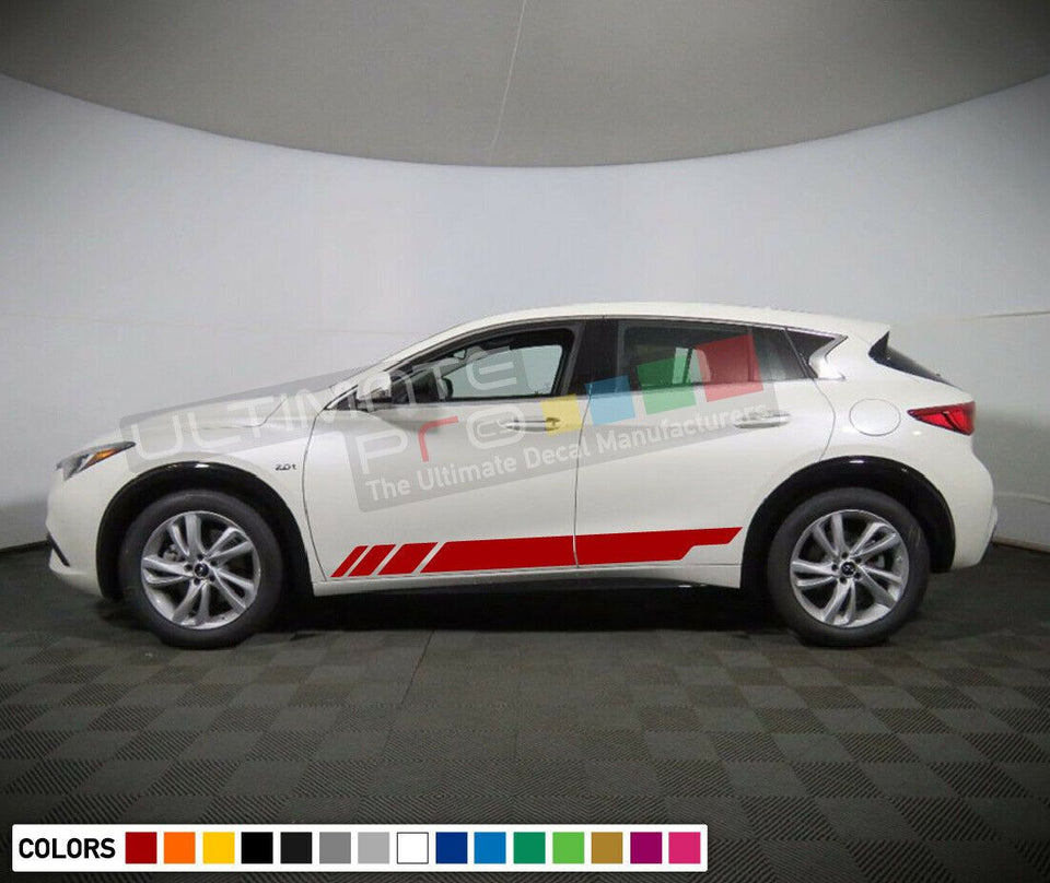 Sticker Decal Graphic Stripe Body Kit for Infiniti QX30 Splitter 2016 2017 2018