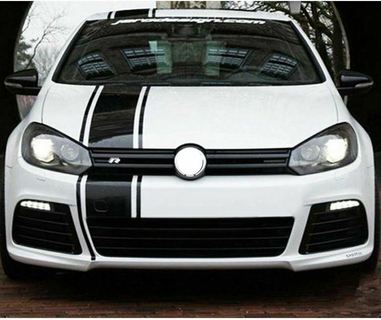 Sticker Decal Graphic Stripe Kit for VW Volkswagen Golf MK6 6 LED Light Fog Wing