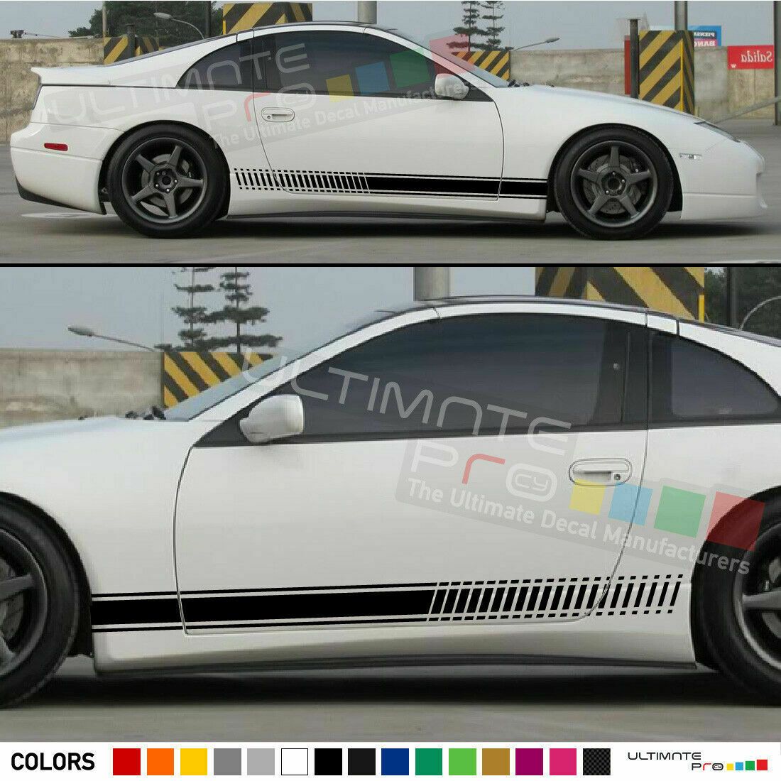 Sticker Decal Graphic Stripes for Nissan 300 zx 300zx Bumper