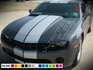 Sticker Decal Rally Stripes Kit for Chevrolet Camaro Spoiler Lip Bumper Light