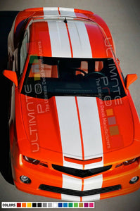 Sticker Decal Rally Stripes Kit for Chevrolet Camaro Spoiler Lip Bumper Light