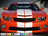 Sticker Decal Rally Stripes Kit for Chevrolet Camaro Spoiler Lip Bumper Light