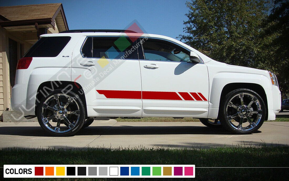 Sticker Decal Side Door Sport Stripes for GMC Terrain Light Mirror Guard Molding