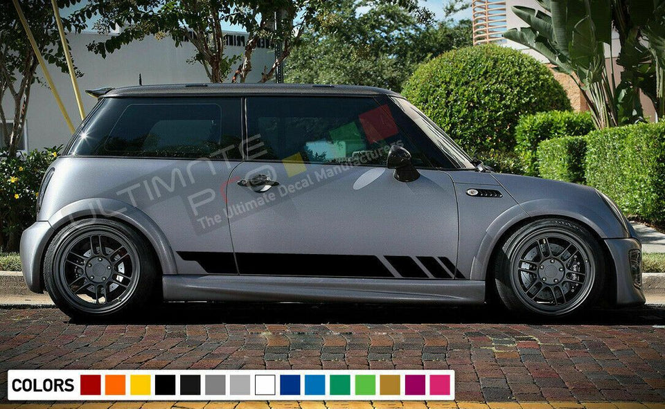 Sticker Decal Side Door Stripe Body Kit for Mini Cooper S Hatch Handle Cover Set