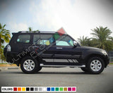 Sticker Decal Side Door Stripe Body Kit for Mitsubishi Montero Handle Cover Set