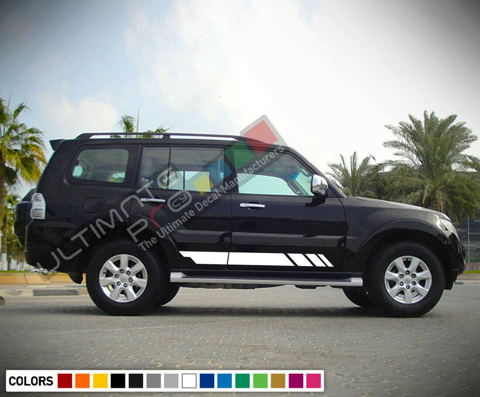 Sticker Decal Side Door Stripe Body Kit for Mitsubishi Montero Handle Cover Set