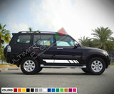 Sticker Decal Side Door Stripe Body Kit for Mitsubishi Montero Handle Cover Set