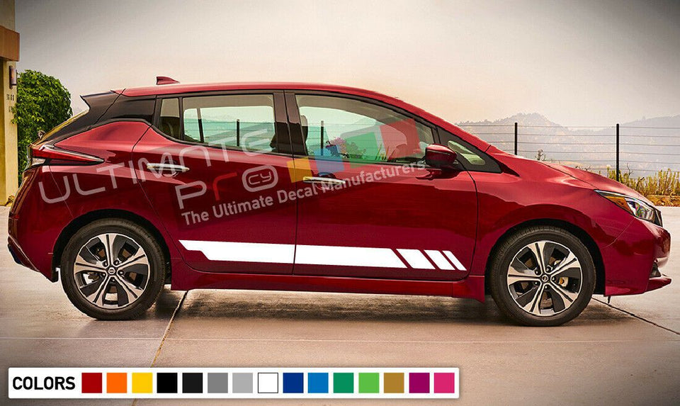 Sticker Decal Side Door Stripe Body Kit for Nissan Leaf Hatch Handle Cover Set