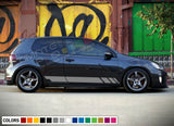 Sticker Decal Side Door Stripe Body Kit for Volkswagen Golf MK6 Racing R Lights