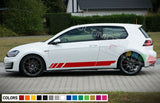 Sticker Decal Side Door Stripe Body Kit for Volkswagen Golf MK6 Racing R Lights