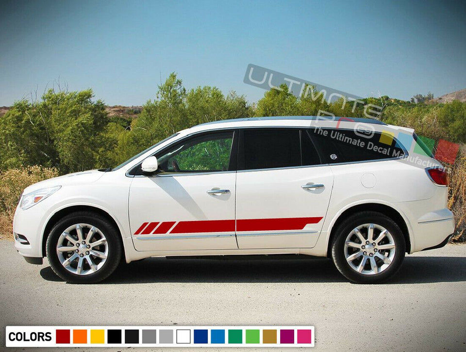 Sticker Decal Side Door Stripes for Buick Enclave Roof Rack Bike Sport 2015 2019