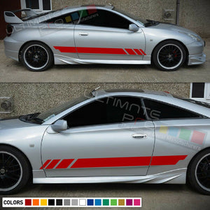 Sticker Decal Side Door Stripes for Toyota Celica 1999-2006 GT S Sport Spoiler