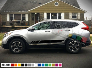 Sticker Decal Side Racing Stripes for Honda CRV Fender Windshield Headlight LED