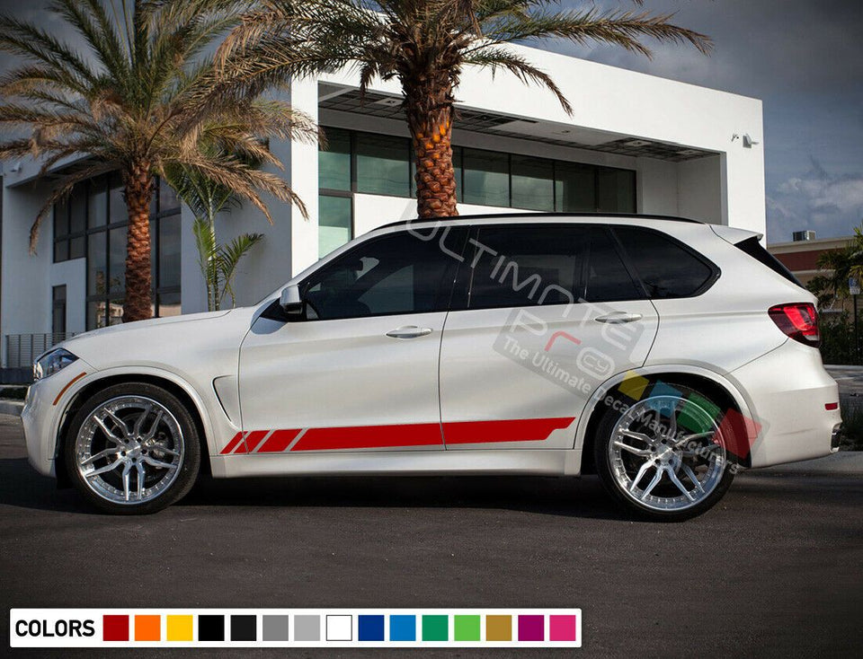 Sticker Decal Side Sport Stripe Kit for BMW X5 2013 2020 Headlight Brakes Fender