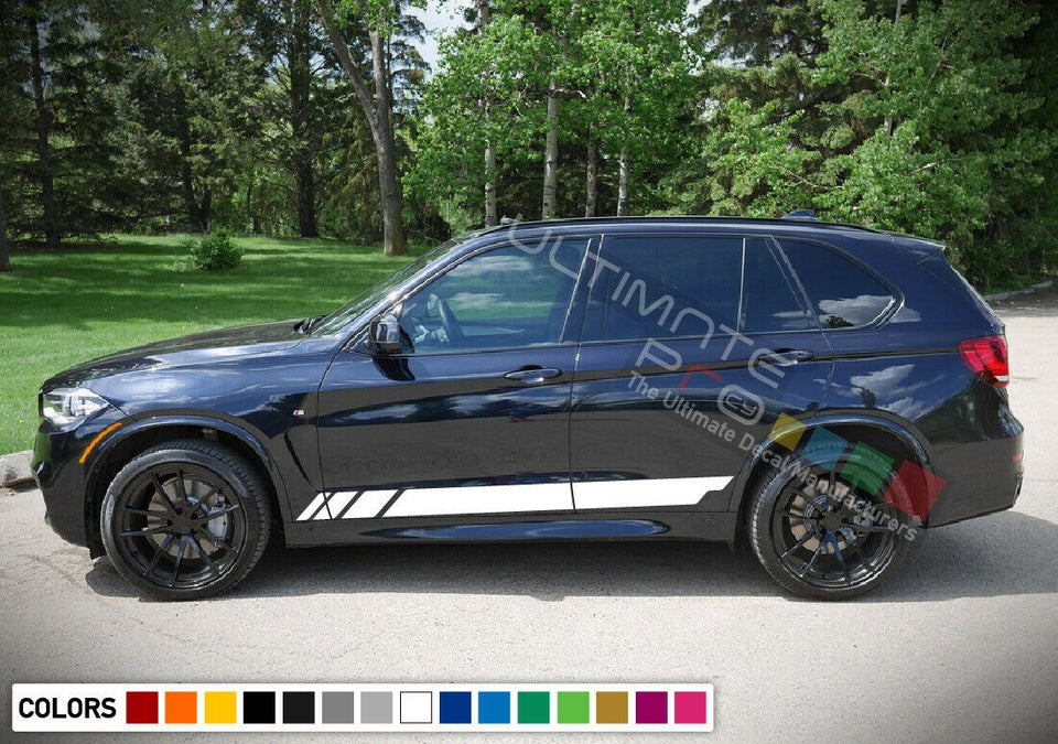 Sticker Decal Side Sport Stripe Kit for BMW X5 2013 2020 Headlight Brakes Fender