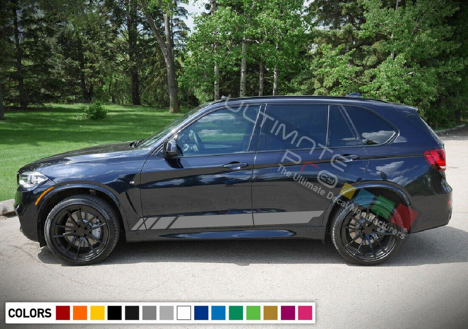 Sticker Decal Side Sport Stripe Kit for BMW X5 2013 2020 Headlight Brakes Fender