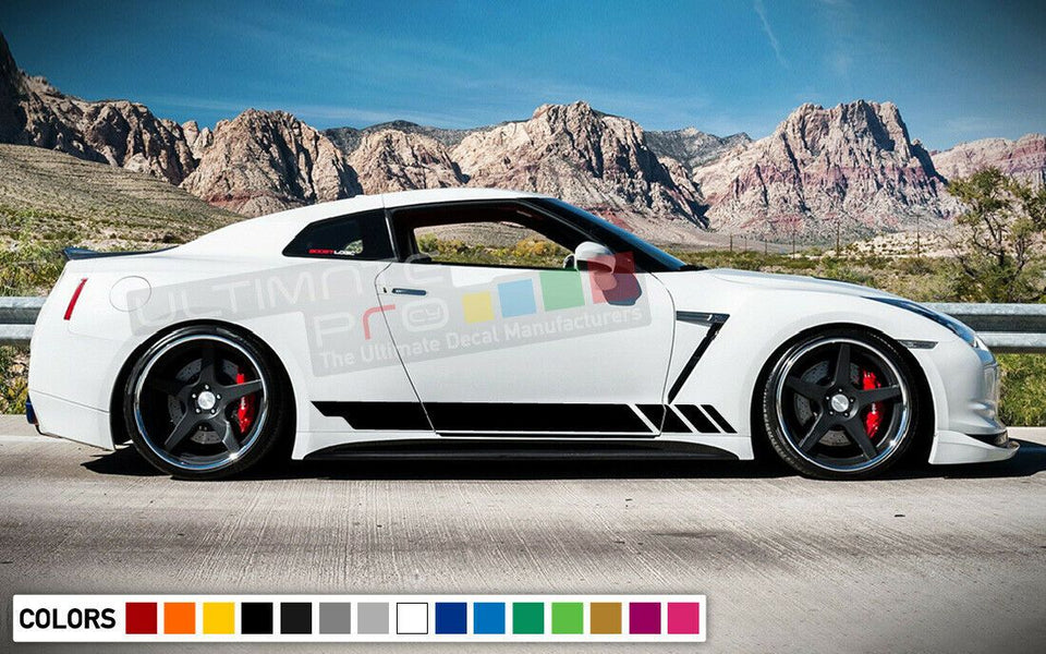 Sticker Decal Side Stripe Body Kit for Nissan GT-R R35 Rocker Panel Vent Bumper