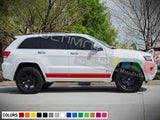 Sticker Decal Side Stripes for Jeep Grand Cherokee Trailhawk Grille LED Light