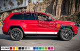 Sticker Decal Side Stripes for Jeep Grand Cherokee Trailhawk Grille LED Light